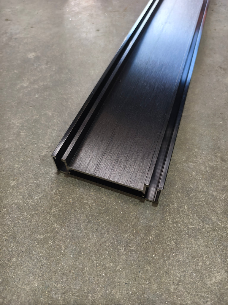 Brushed Black Tile Insert DIY Aluminium Grate Kit