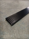 Brushed Black Slotted DIY Aluminium Grate Kit