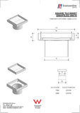 Square Tile Insert (Smartile) Grate